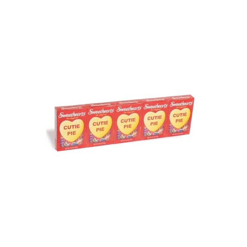 Sweethearts Classic Conversation Hearts Valentine's Day Candy - 5 boxes