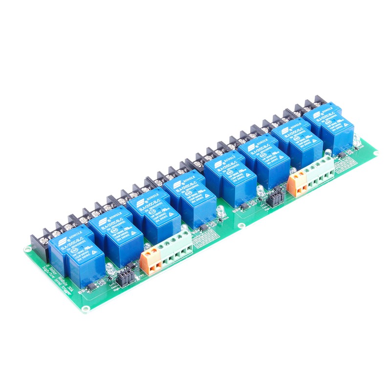 KNACRO DC 12V 30A 8-Channel Relay Module High Or Low
