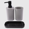 La Briantina Set Bagno in 3 Pezzi – Dispenser Sapone,
