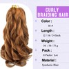 8Packs French Curl Braiding Hair 12 Inch Bouncy Curly Braiding