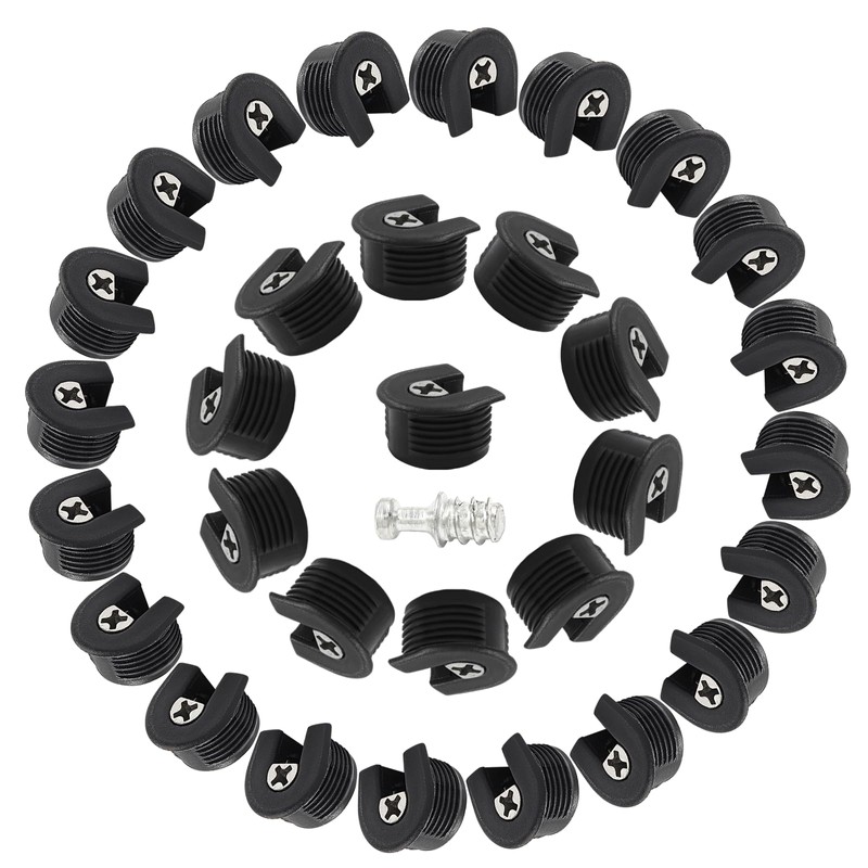 Aracombie 20 PCS Shelf Support Pins Thread Cam Lock, Cabinet