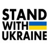 Spreadshirt Stand With Ukraine Flag Peace Peace Saying Sticker, Max.