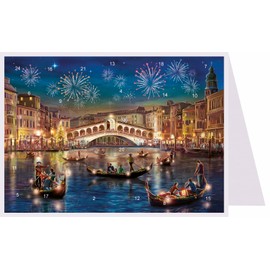 Richard Sellmer Verlag Postcards Advent Calendar "Venice"