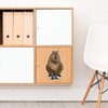 Large 210mm 'Sitting Capybara' Permanent Sticker Decal for Cars/Windows/Bins/Walls etc