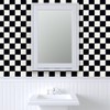 Removable Wallpaper Swatch - Retro Checkerboard Black White Checkered Custom