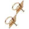2 Pcs Antique Drawer Pulls Brass Chinese Antique Vintage Drawer