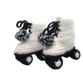 Tuxedo Roller Skate Baby Booties