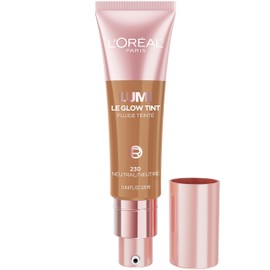 L'Oreal Paris True Match Lumi Le Glow Skin Tint, Lightweight Water-Based Tinted Serum with Foundation-Like Coverage, Glow Illuminator, Neutral 230, 0.85 Fl Oz
