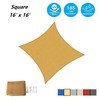 AsterOutdoor Sun Shade Sail Rectangle 16' x 16' UV Block