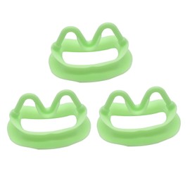 3Pcs Dental Cheek Retrator, Teeth Whitening Lip Retractor, Silicone Mouth Openner, Reusable Oral Retractors,Dental Mouth Props Gags (Green)