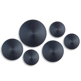 JWZSKZYZ metal wall art (Black-B)