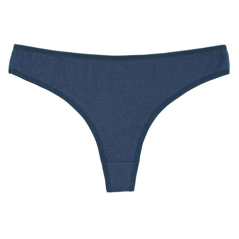 ELACUCOS 6 Pack Women's Thongs Cotton Breathable Panties Bikini Underwear
