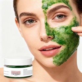 Mugwort Face Cream & Gel Mask Soothing Hydrating Skin Care for Acne-Prone Skin Deep Cleansing Facial Mask Helps Improve Skin Appearance Gentle Daily Use