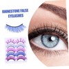 Minkissy 5sets Wispy Lash Extensions Fake Eyelashes Lightweight Instant Eye