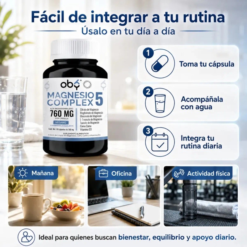 Magnesio Complex Hombre Mujer Cápsulas