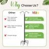 IDZO EQAE2 String Light Poles, 2pack 7-Prong with Fence Brackets,