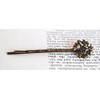 axy Vintage Hair Clip Bronze Colour, Alloy Metal