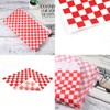 100Pcs Greaseproof Paper Sheets,Food Ggrade Wrap Paper Sheets Waterproof Checkered