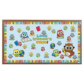 Fun Express Bulletin Board Set - Welcome Back Owl - 150 Pieces - Educational and Learning Activities for Kids