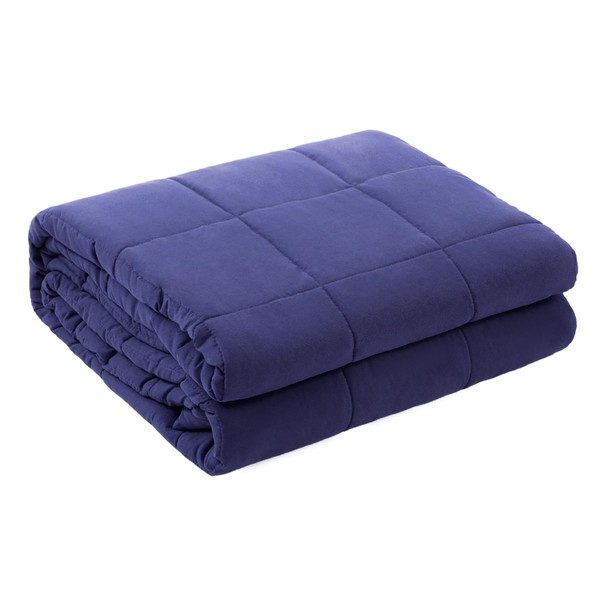 ZonLi Weighted Blanket (60"x80", 15lbs,Dusk Blue), Weighted Blanket for Adults,