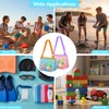 Shell Bags for Beach, Seashell Collecting Bag with Adjustable Shoulder
