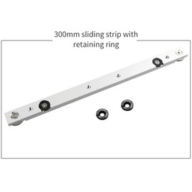 Jetcloud Miter Bar, 300mm Aluminium Alloy Miter Bar Slider Table Saw Jig Table Saw Accessories for for Jigs Fixtures Sleds Router Tables General Woodworking