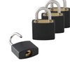 Small Mini Durable Padlock Luggage ABS Covered Solid Brass Body