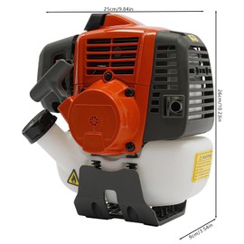 mouhtfao Gasoline Engine, 1470W 2-Stroke Gas Engine 7500RPM Portable Gas Powered Engine Motor with 0.25Gal Fuel Tank, Hand-Pull Start Single-Cylinder Air-Cooled Gas Engine for Lawn Garden Equipment