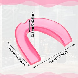 Kathfly 50 Pcs Football Mouth Guards Bulk Pro Sports Mouth Protection Silicone Athletic Mouthguard Gum Teeth Armor for Boxing Basketball Football Hockey Karate Rugby Match(Pink)