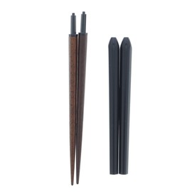 Ishida Chopsticks Made in Japan, Portable, Natural Wood, Lacquer, Black, Body Size: 9.1 x 0.6 x 0.3 inches (23.0 x 14 x 1.6 x 0.8 cm)
