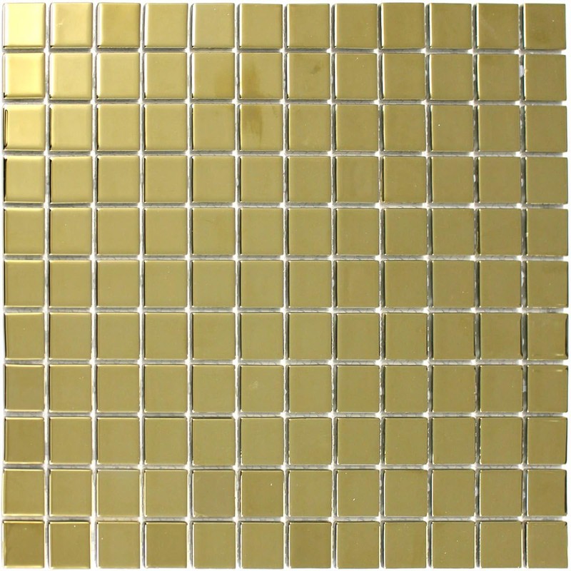 Glass Mosaic Tiles Gold Plain Bathroom Wall Living Room Kitchen