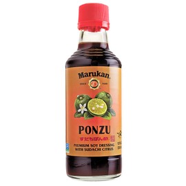 Marukan Ponzu Sudachi Soy Citrus Dressing (brown label), 12 Ounce Glass Bottle (Pack of 1)