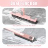 KZKR Floor Scrub Brush With Squeegee, Grout Brush With Telescopic