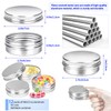 MotBach 12 Pack 2oz Tin Jars, 60ml Metal Tin cans,
