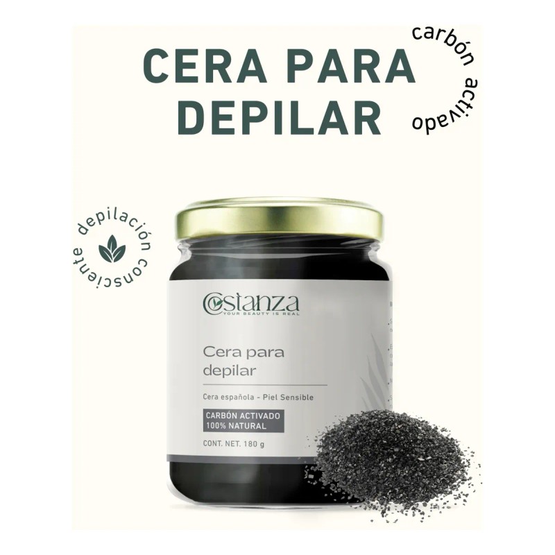 Cera Española Micro Depilacion Corporal 2 Frascos Carbon Act