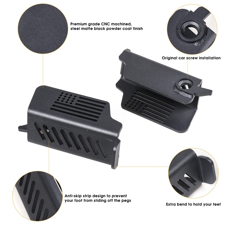 BESTAOO Door Hinge Front Foot Peg Rest Pedal for Ford