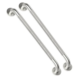 IJDD 24 Inch Shower Grab Bars for Seniors 2 Pack Stainless Steel Knurled Non Slip Safety Bars for Showers and Walls, Fall Prevention and Handicap Support, Daily Balance Assistive Gifts for Elderly