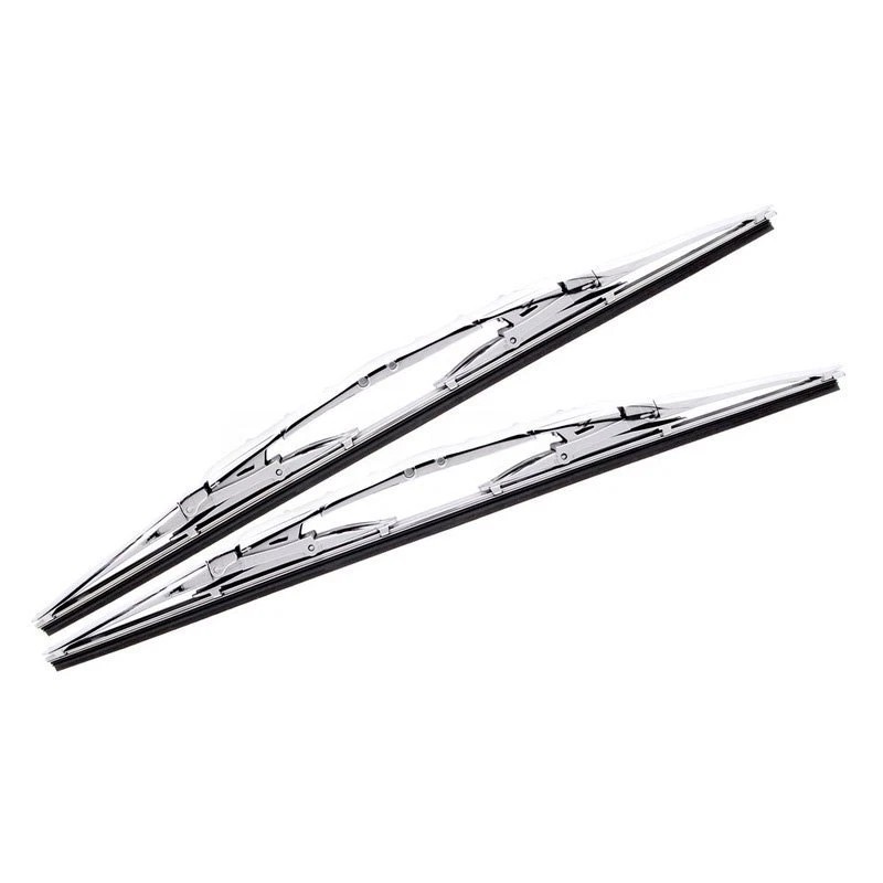 Neutron Motorsports 18" Inch Chrome Double Dual Blade Universal Windshield