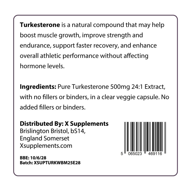 Turkestone High Strength, Xsupplements