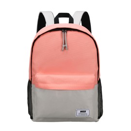 MIER Insulated Backpack Cooler Small Leakproof Lunch Back Pack with Coolers Lightweight Cute Lunch Bag for Women Men to Work, Picnics, Camping, Park Day Trips, 15 L, Pink/Gray