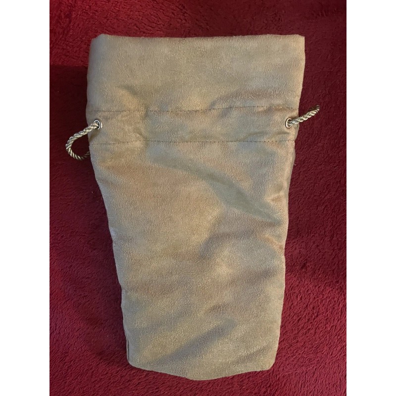 Crown Royal Reserve Medium Tan Faux Suede Drawstring 750ml bottle