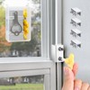 Window Locks,4 Sets Sliding Window Safety Locks with Key for