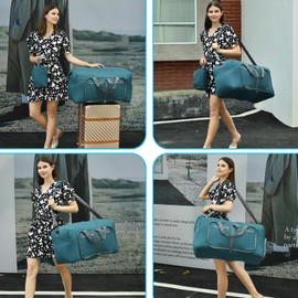 Felipe Varela 150L Duffle Bag with Shoes Compartment, Foldable Waterproof Travel Duffel Bags Duffle Bag Overnight Bag Travel Bag Gym Bag for Men Women(Green)