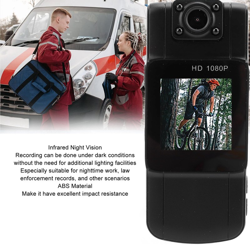 Portable Video Recorder 1080P Night Vision 1.5 Inch IPS Screen