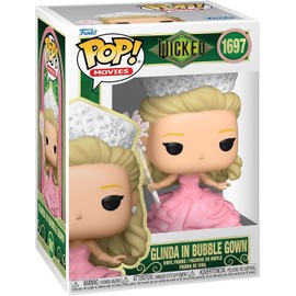 POP Movies: Wicked - Glinda in Bubble Gown Funko Vinyl Figure (Bundled with Compatible Box Protector Case), Multicolor, 3.75 inches