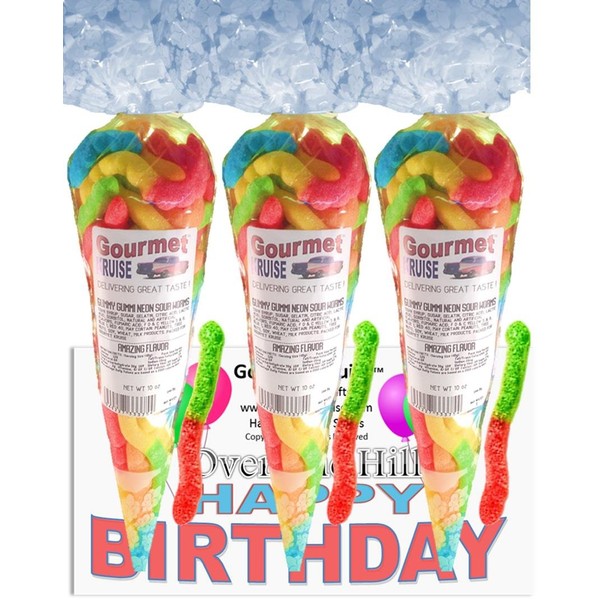 Over The Hill Happy Birthday Series Bright Sour Worms (NET