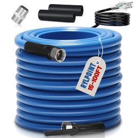 15FT Heated Water Hose for RV,Heated Drinking Water Hose,Lead and BPA Free,1/2"Inner Diameter,Temperatures Down to -47°F,Rv Accessories for Campers, Livestock, Agriculture