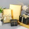 NESCCI Matte Metal Gold Wrapping Paper, Solid Color Paper-2 Roll,17.5