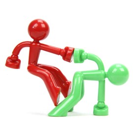 Magnet Key Holders Magnetic Key Man Hook Wall Key Holder Fridge Magnets Home for Any Metal Surface (Red/Yellow/Blue/Green, 4 Pack)