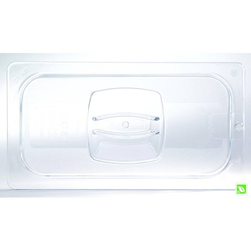 Rubbermaid 1/9 Gastronorm Hard Cover with Peg Hole - Clear